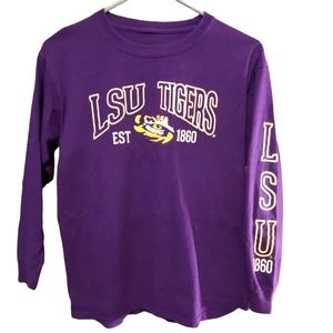 LSU Purple/Gold Long Sleeve Fan Shirt Size S